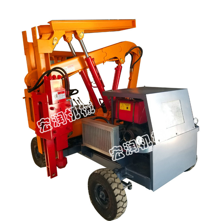 小四（sì）輪（lún）護（hù）欄打樁機