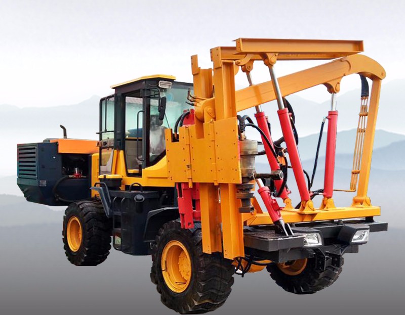 鏟車式護欄鑽孔機