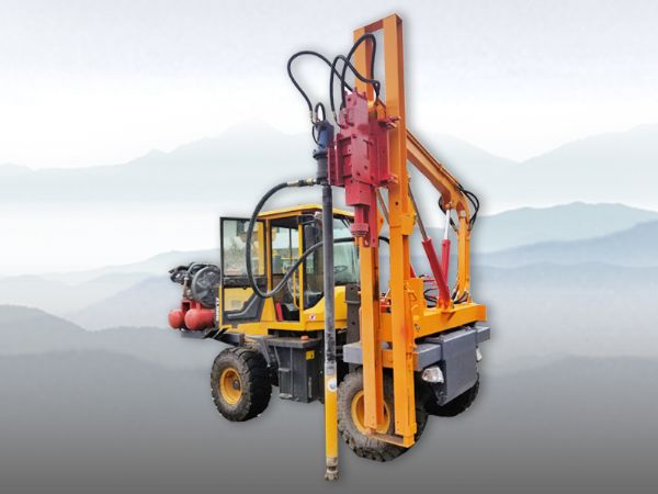 公路護欄一體式鑽孔機