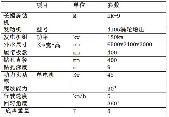 履帶式長螺旋打樁機