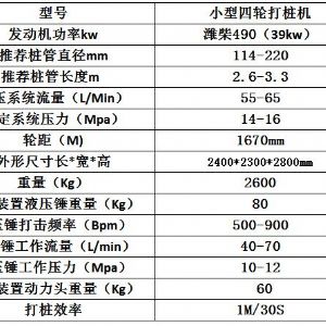 小四輪護欄鑽孔機