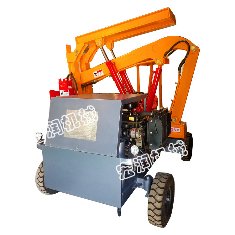 四輪護欄打樁機