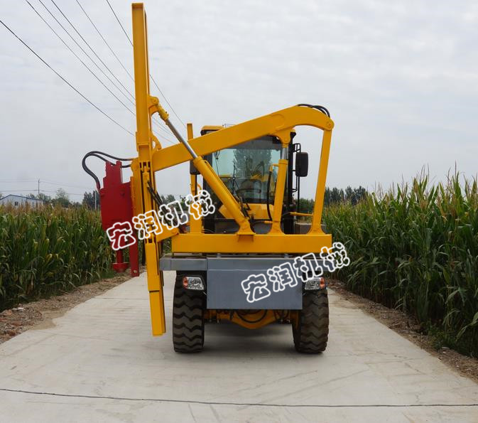 高速護欄壓樁機