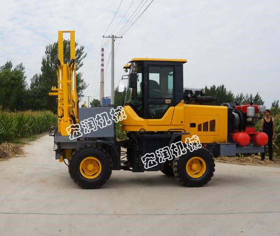 濟寧91网站護欄打拔鑽一體機發往雲南麗江