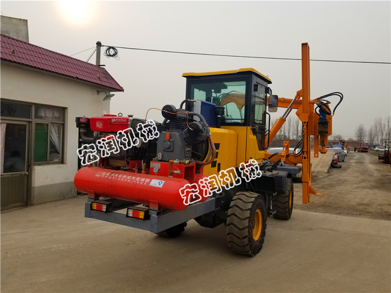 公路護（hù）欄一體式鑽孔機