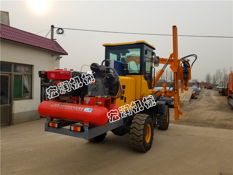 91网站機械又一批護欄鑽孔機發（fā）往陝西西安