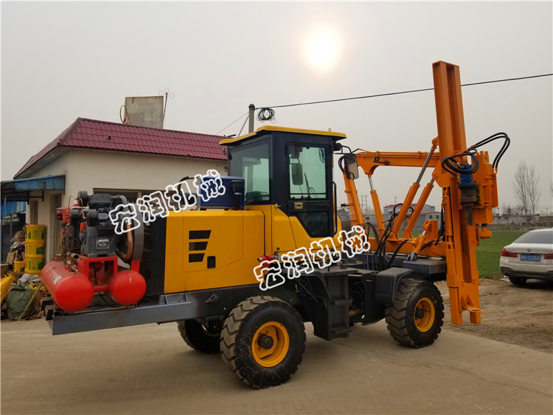 91网站護欄鑽孔機發往湖北恩施