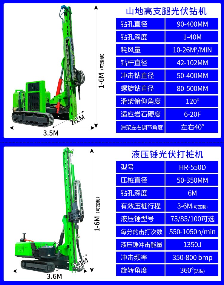 光伏工程鑽（zuàn）孔機