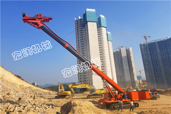 20米高邊坡錨杆鑽機(jī)完美試(shì)機?91网站機械